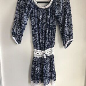 Poupette St Barth Navy Vacation Dress